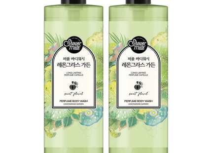 SHOWERMATE  Perfumed Body Wash Lemongrass Garden, 1L, 2 Count