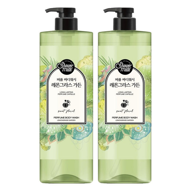 SHOWERMATE  Perfumed Body Wash Lemongrass Garden, 1L, 2 Count