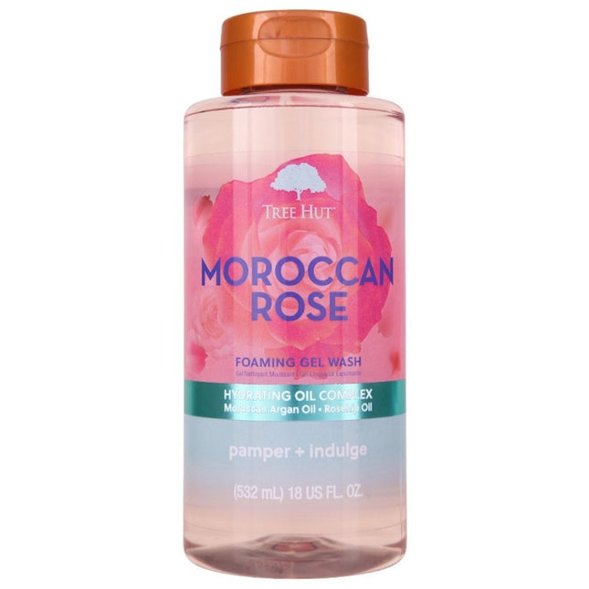 TREE HUT  Moroccan Rose Foaming Gel Body Wash, 532ml, 1 count