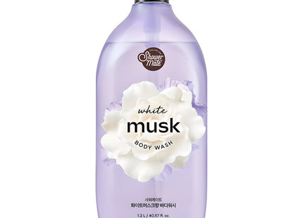 SHOWER MATE  Natural Body Wash White Musk Scent, 1.2L, 1 Count