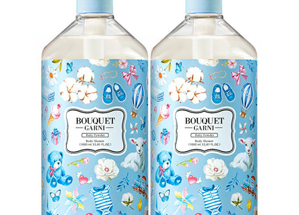 BOUQUET GARNI  Body Wash Baby Powder Scent 1L, 2 count