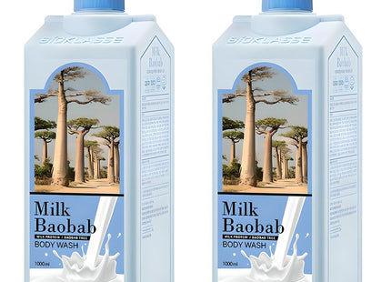 MILK BAOBAB  Body Wash White Musk, 1L, 2 count