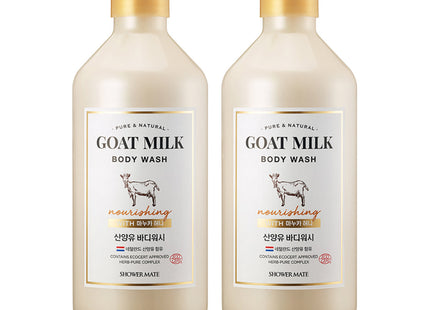 SHOWERMATE  Goat Milk Body Wash Manuka Honey, 800ml, 2 Count
