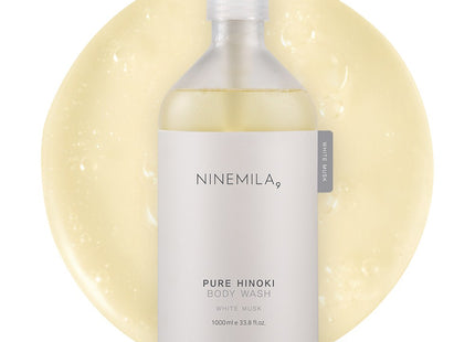NONE Nine Mila Pure Hinoki Body Wash White Musk Scent, 1L, 1 Count