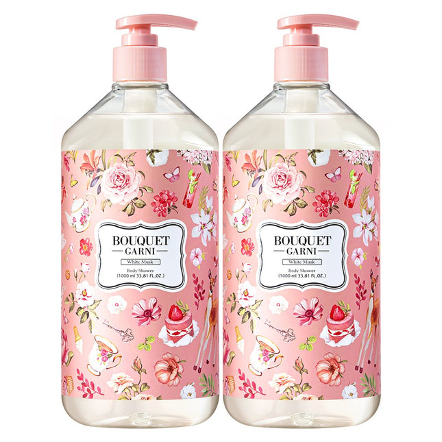 BOUQUET GARNI  Fragranced Body Wash White Musk 1L 2 Pack