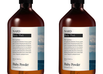 NARD  Bouquet Garni Refresh Perfumed Body Wash Baby Powder Scent, 1L, 2 Pack