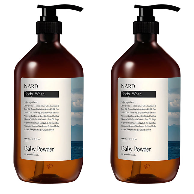 NARD  Bouquet Garni Refresh Perfumed Body Wash Baby Powder Scent, 1L, 2 Pack