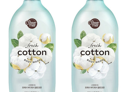 SHOWERMATE ShowerMate Natural Clean Cotton Body Wash Cotton Scent, 1.2kg, 2 Count