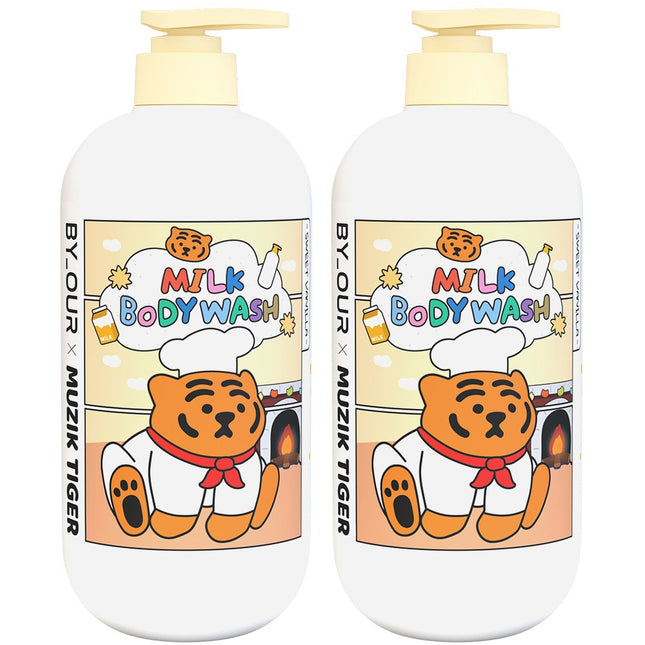 BIAUERE  Milk Body Wash Sweet Vanilla 1L 2-Pack
