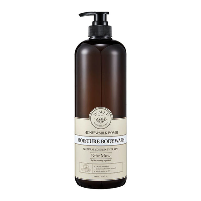 DR.SEED  Honey & Milk Balm Moisture Body Wash Bebe Musk, 1L, 1 Count