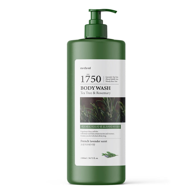 MERHENTH  Tea Tree & Rosemary Body Wash French Lavender Scent, 1.5L, 1 count