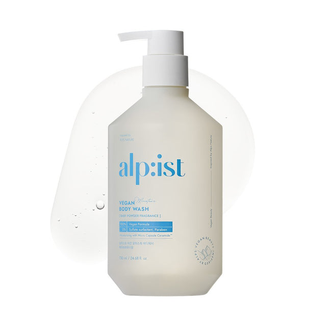 ALPISTE  Vegan Moisture Body Wash Baby Powder Scent, 730ml, 1 Pack