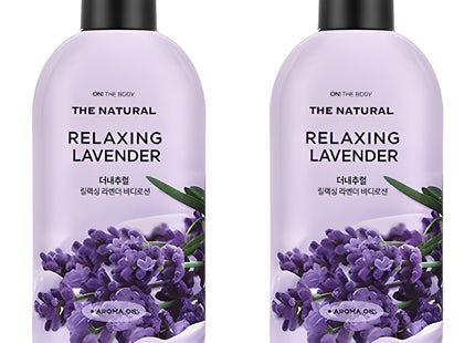 ON THE BODY  The Natural Body Lotion Relaxing Lavender Scent, 400ml, 2 Count