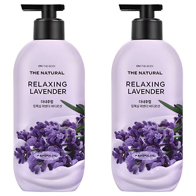 ON THE BODY  The Natural Body Lotion Relaxing Lavender Scent, 400ml, 2 Count