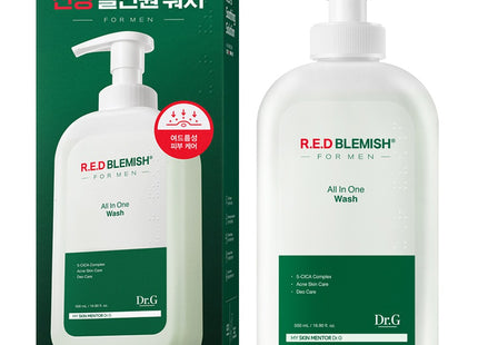 DR.G  Red Blemish For Men All-in-One Body Wash, 500ml, 1 Count