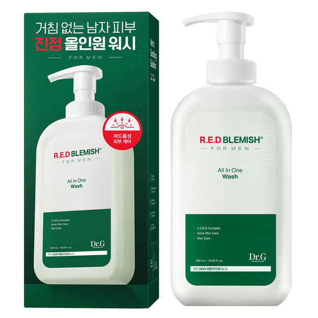 DR.G  Red Blemish For Men All-in-One Body Wash, 500ml, 1 Count