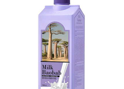 MILK BAOBAB  Body Wash Lavender Garden, 1000ml, 1 Count