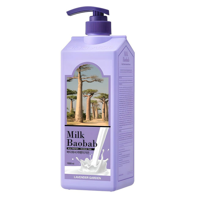 MILK BAOBAB  Body Wash Lavender Garden, 1000ml, 1 Count