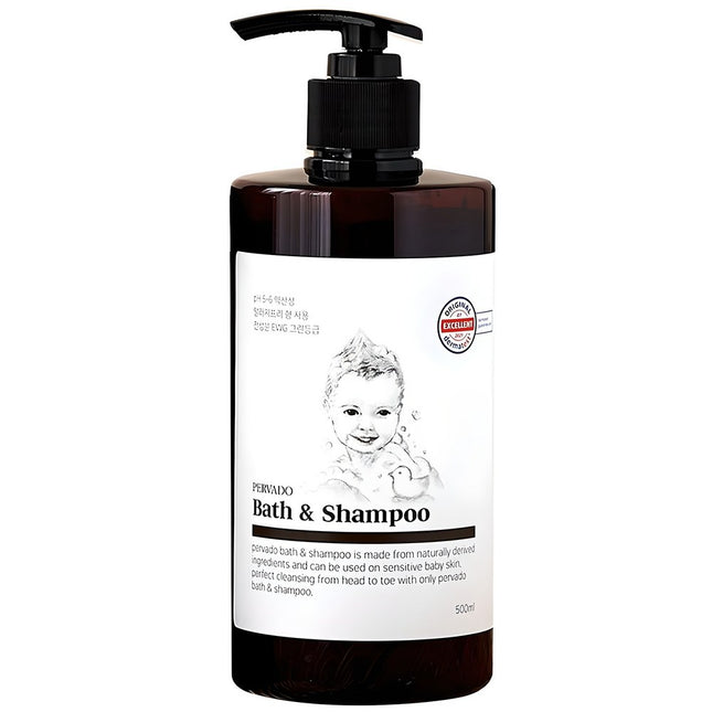PERVADO  Bath & Shampoo Allergy Free Scent, 500ml, 1 Count