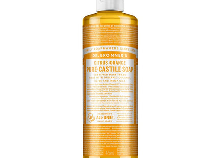 DR. BRONNER'S Dr. Bronners Pure-Castile Bar Soap Citrus Orange 475ml 1 Unit