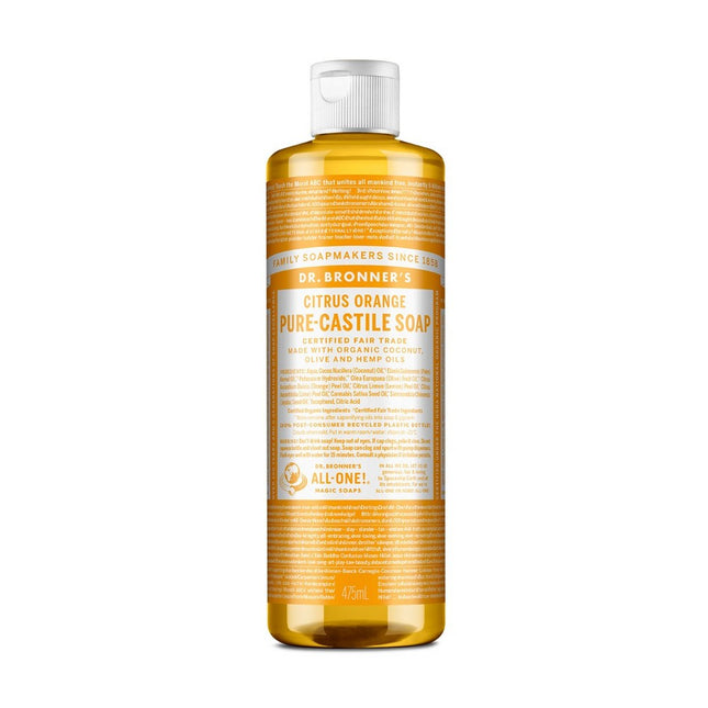 DR. BRONNER'S Dr. Bronners Pure-Castile Bar Soap Citrus Orange 475ml 1 Unit