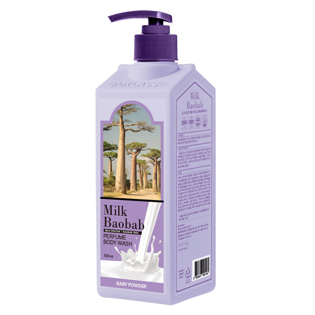 MILK BAOBAB  Perfumed Body Wash Baby Powder, 500ml, 1 bottle