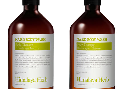 NAD  Body Wash Lemon Mint 1L 2 Pack