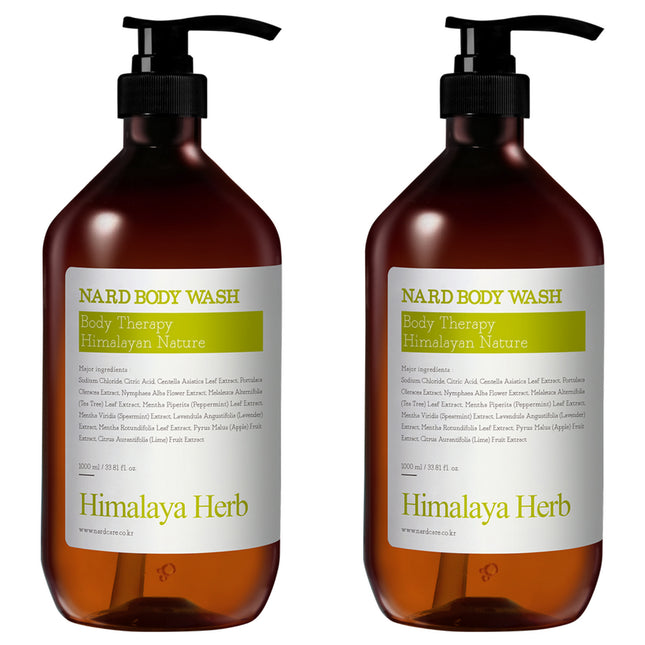 NAD  Body Wash Lemon Mint 1L 2 Pack