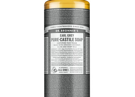 DR. BRONNER'S Dr Bronners Earl Grey Pure Castile Bar Soap Body Wash 950ml 1 Unit