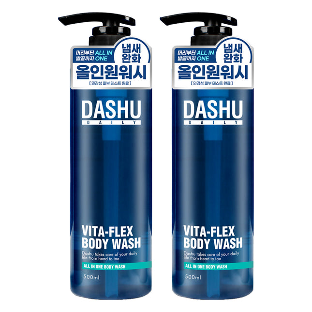 DASHU  Daily Vita-Plex All-in-One Body Wash 500ml 2 Pack