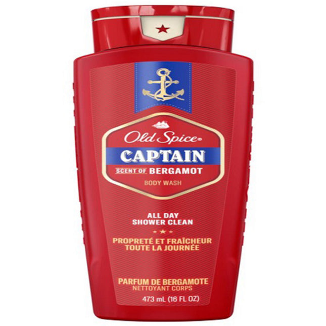 OLD SPICE  Captain Body Wash Bergamot, 473ml, 1 Count