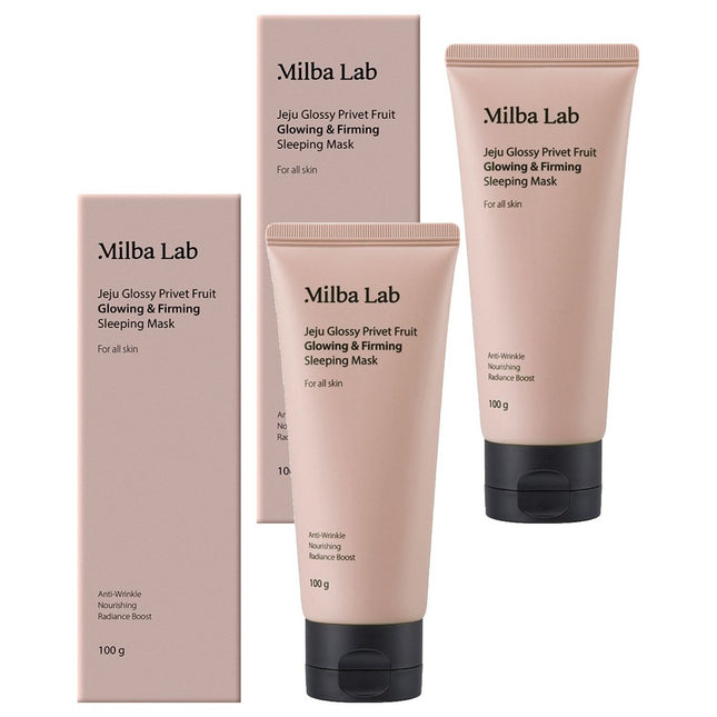 MILBO LAB  Jeju Yeojeongsil Radiance & Elasticity Sleeping Pack, 100g, 2 Count
