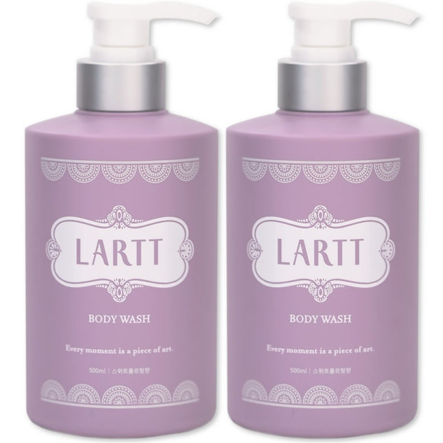 LART NONERALL  Natural Body Wash Sweet Floral Scent, 500ml, 2 Count