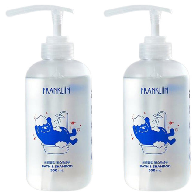 FRANKLIIN  Bath & Shampoo, 500ml, 2 Count