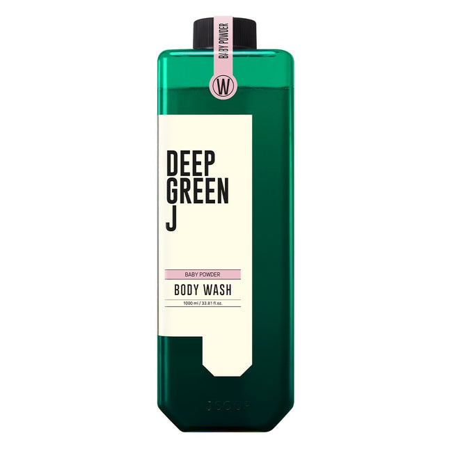 DEEPGREENJ  Nature Vegan Body Wash Baby Powder, 1L, 1 count