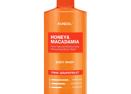 KUNDAL  Honey & Macadamia Pure Body Wash Pink Grapefruit, 1058ml, 1 count