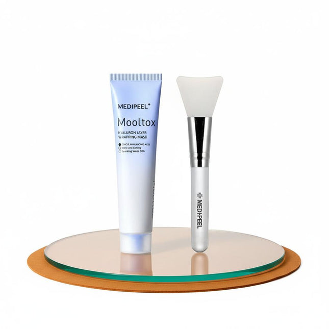 MEDI-PEEL Hyaluronic Acid Layer Water Tox Wrapping Mask 70ml Main Product + Brush Set
