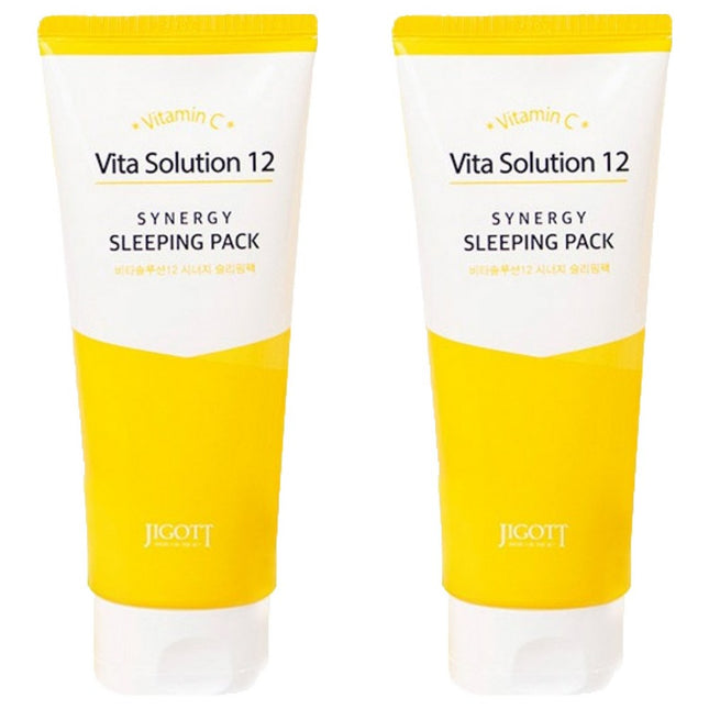 JIGOTE  Vitasolution 12 Synergy Sleeping Pack, 180ml, 2 Count