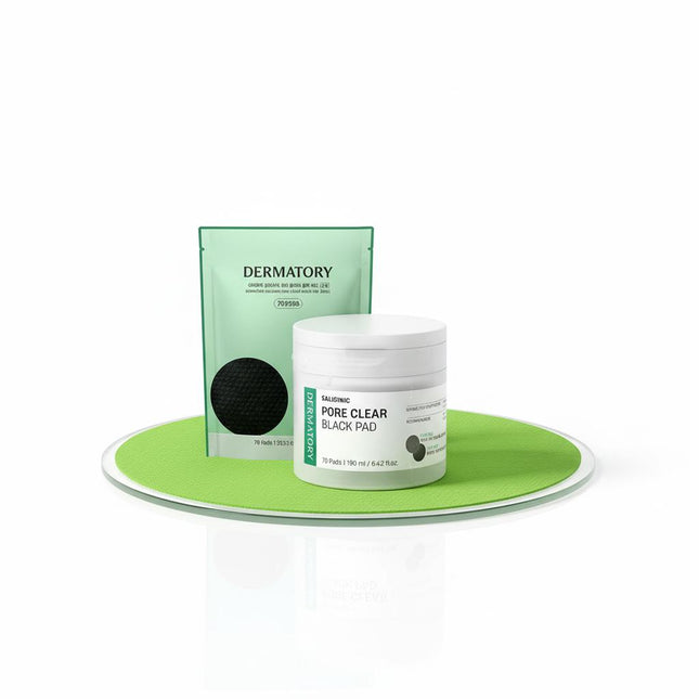 DERMATORAY Salicylic Pore Clear Blackhead Toner Pad 70ea +70ea Refill