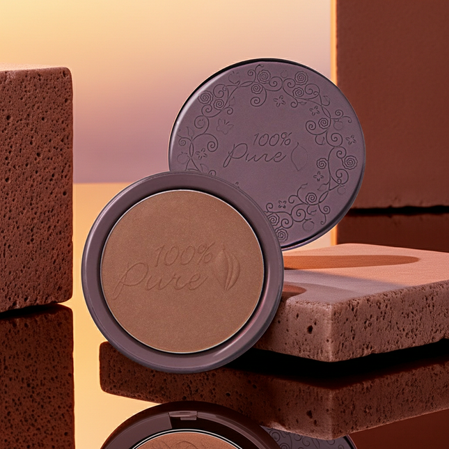100% PURE  Cocoa Pigmented Bronzer - Cocoa Glow, 9g, 1 Count